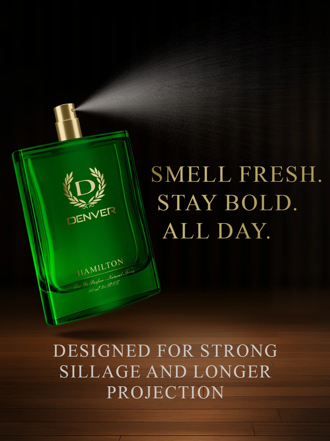 DENVER Hamilton Perfume EDP|Premium, Strong & Long Lasting| Eau de Parfum - 100 ml