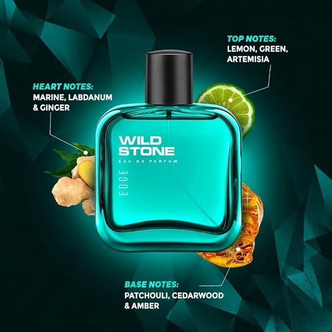 Wild Stone Edge Edp Premium Perfume For Men,100 Ml|Long-Lasting Eau De Parfum|Luxury Fragrances|Fragrance For Modern Lifestyle|Ideal Gift For Him|Premium...
